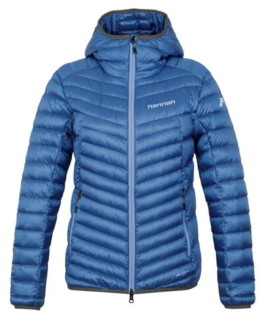 Damen-Daunenjacke Hannah Ary strahlend blau gestreift