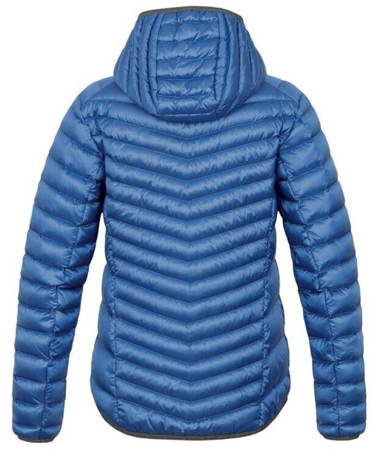 Damen-Daunenjacke Hannah Ary strahlend blau gestreift