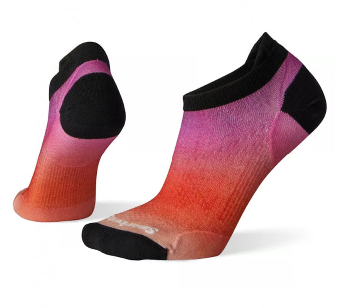 Smartwool W PhD Run Ultra Light Ombre Print Micro Habanero-Socken für Damen