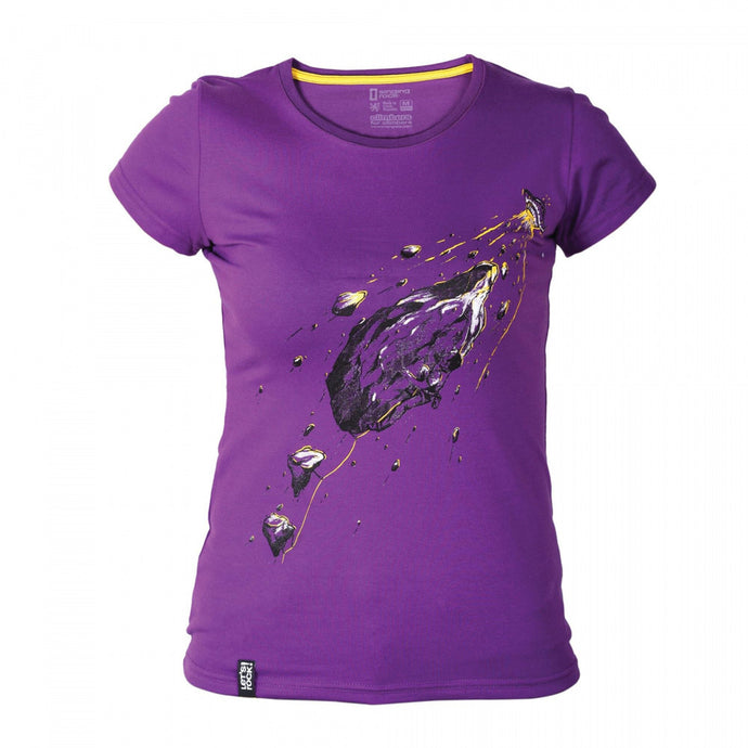 Damen-T-Shirt Singing Rock Rocket lila