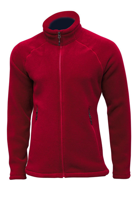 Herren Fleece Hoodie Pinguin Montana Jacke Rot