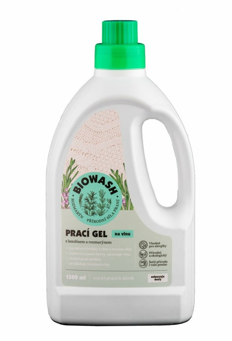 Waschgel für Wolle Biowash Rosmarin/Lanolin 1,5 l