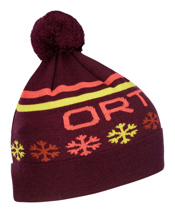 ORTOVOX Nordic Knit Beanie Dunkler Wein