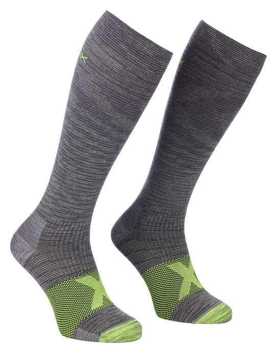 Herrensocken ORTOVOX Tour Compression Long Grey Blend