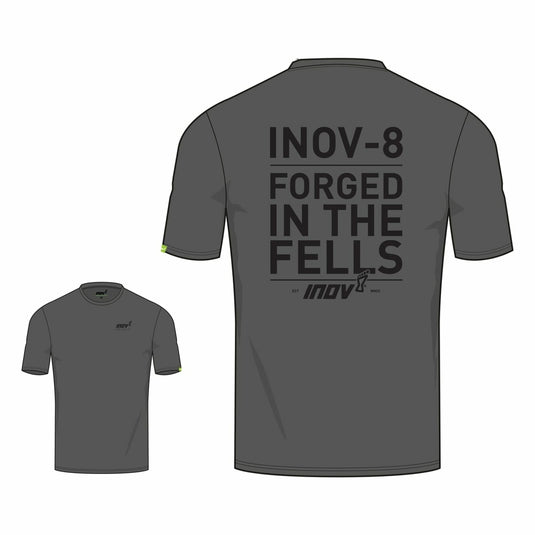 Herren T-Shirt INOV-8 Cotton Tee „Forged“ M grau