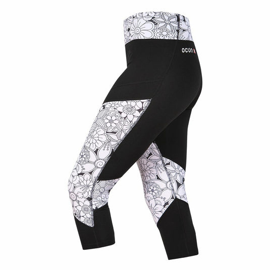 3/4-Leggings für Damen Ocún Rhea Black Caviar