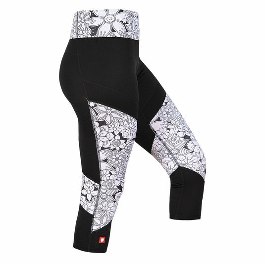 3/4-Leggings für Damen Ocún Rhea Black Caviar