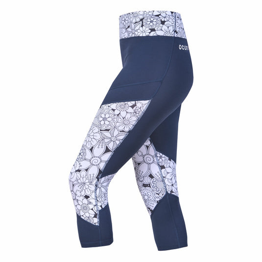 3/4-Leggings für Damen Ocún Rhea Blue Sargasso Sea