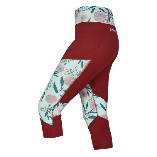 3/4-Leggings für Damen Ocún Rhea Wine Merlot