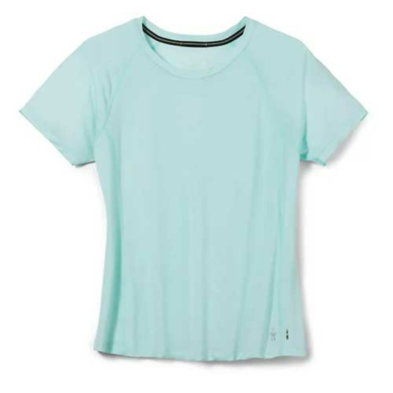 Laden Sie das Bild in Galerie -Viewer, Damen-Funktions-T-Shirt Smartwool Merino Sport 120 Short Sleeve Bleached Aqua Heather
