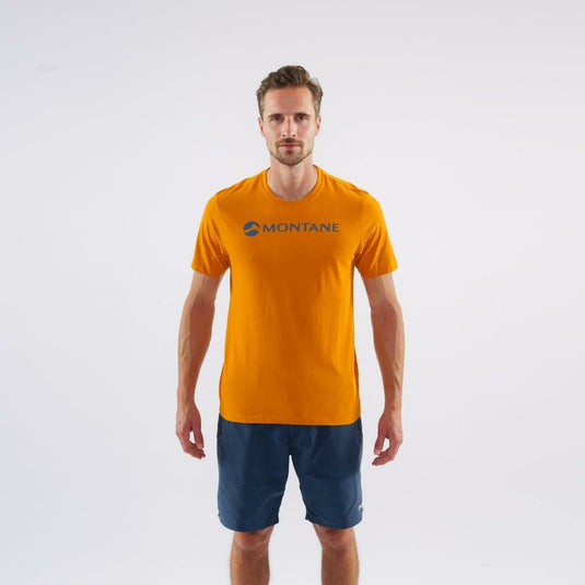 Herren-T-Shirt aus Baumwolle Montane Montane Mono Logo T-Shirt Inca Gold