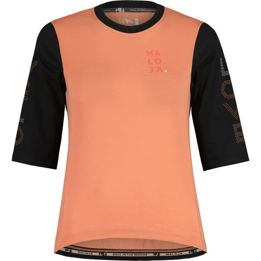 Damen-Radsport-T-Shirt Maloja KastanieM Rosewood