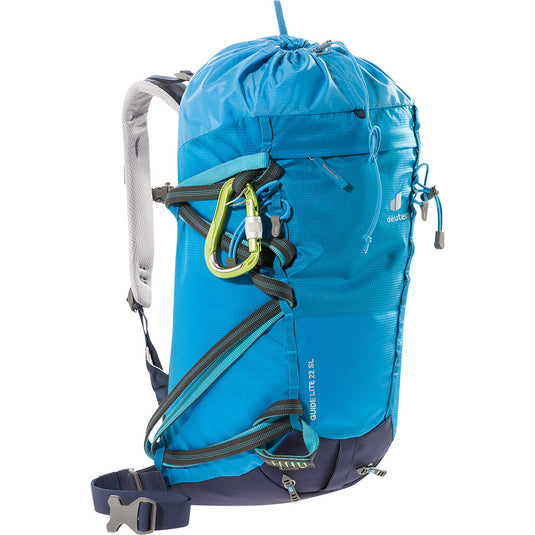 Damen-Kletterrucksack Deuter Guide Lite 22L SL Azurblau-Navy