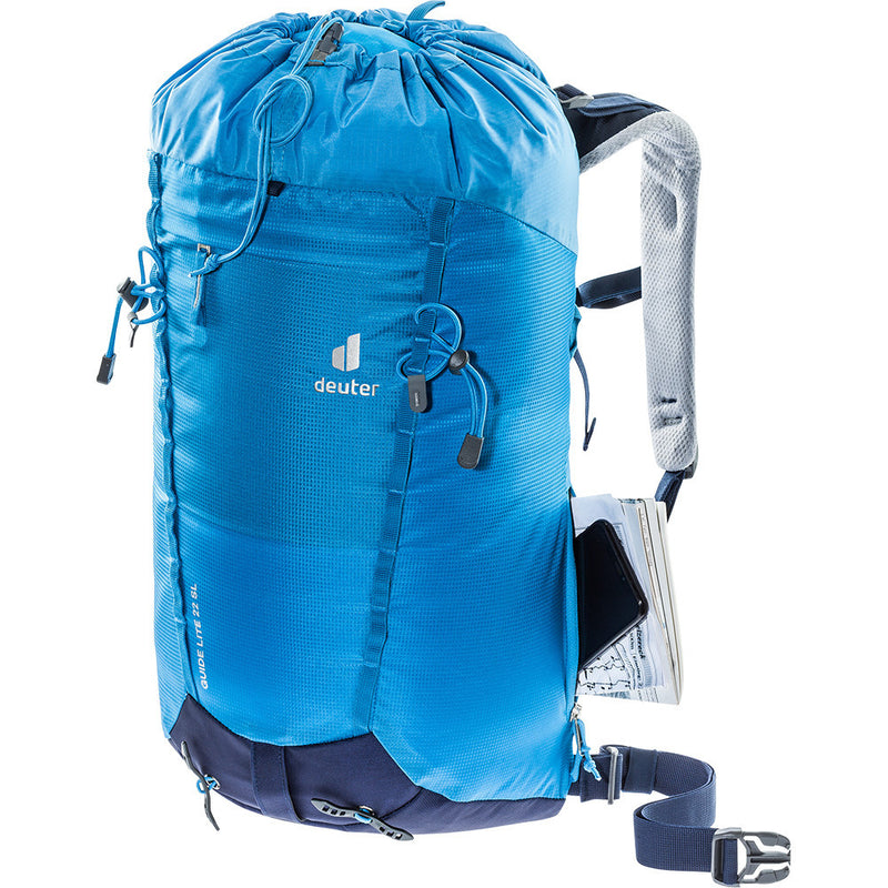 Laden Sie das Bild in Galerie -Viewer, Damen-Kletterrucksack Deuter Guide Lite 22L SL Azurblau-Navy
