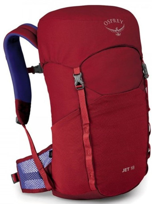 Kinderrucksack Osprey Jet 18L II kosmisch rot