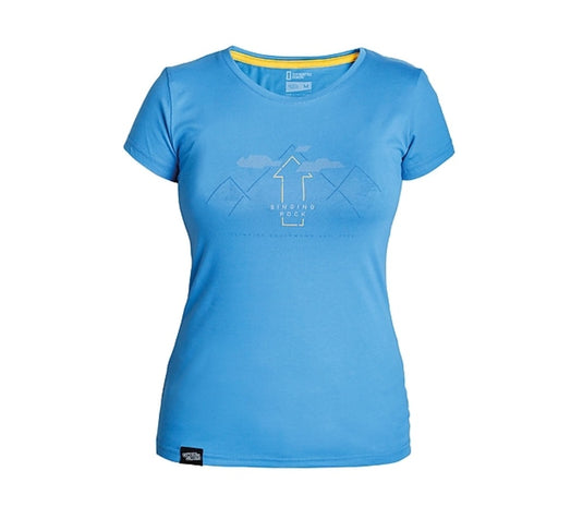 Damen-T-Shirt Singing Rock Blue Mountain