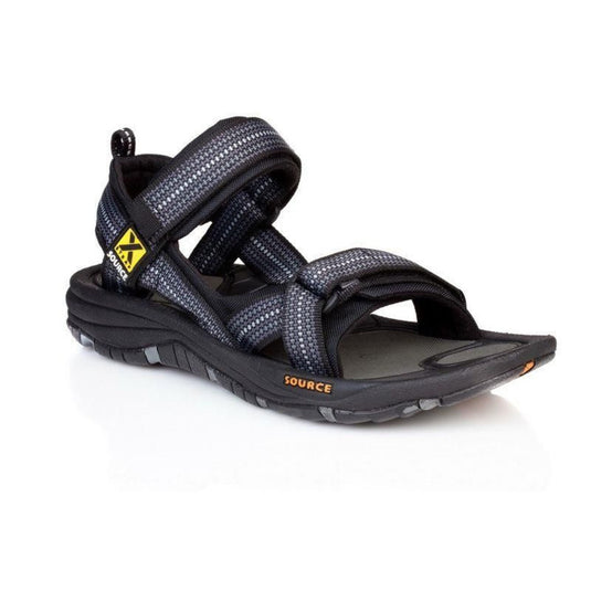 Herrensandalen SOURCE Gobi Men Schach schwarz