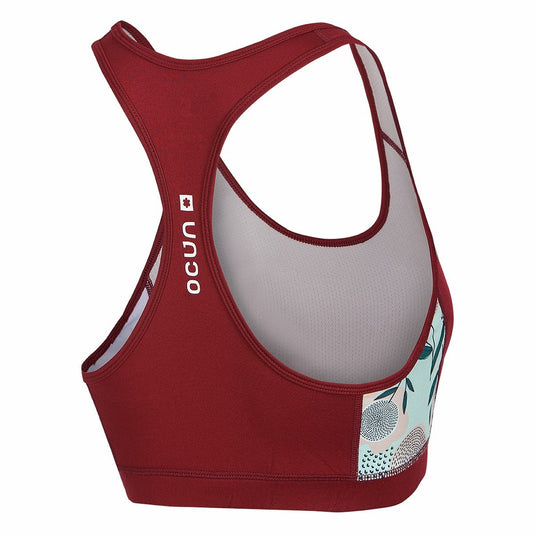 Damen-Sport-BH Ocún Misty Bra Wine Merlot