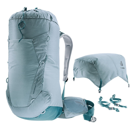 Damen-Trekkingrucksack Deuter Aircontact Ultra 45+5 SL Sienna-Pfeffer