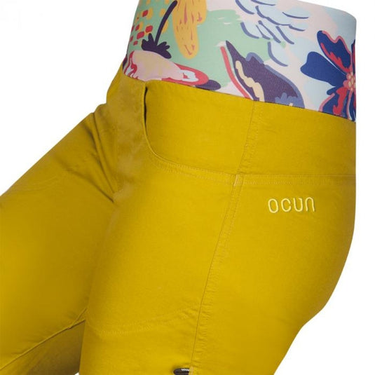 Damen-Kletterhose Ocún Sansa Pants Yellow Antique Moss