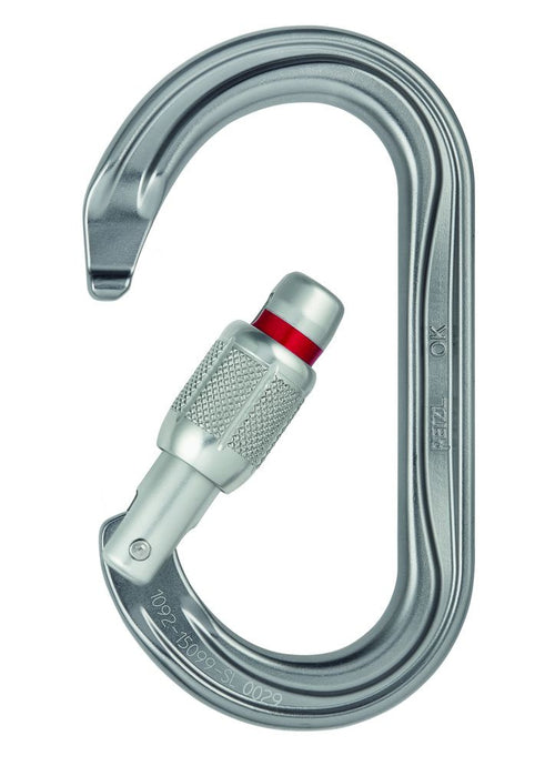 Karabina PETZL OK Schraubverschluss schwarz