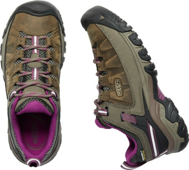 Laden Sie das Bild in Galerie -Viewer, Damenschuhe KEEN Targhee III WP Women weiss/boysenberry
