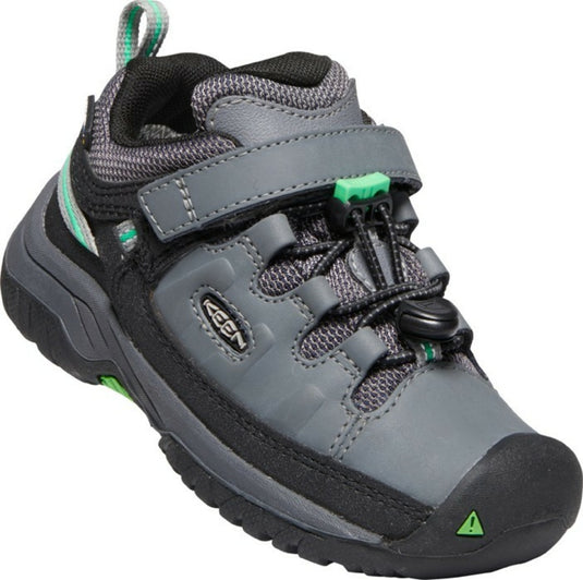 Kinderschuhe KEEN Targhee Low WP Kinder Stahlgrau/Irish Green EU