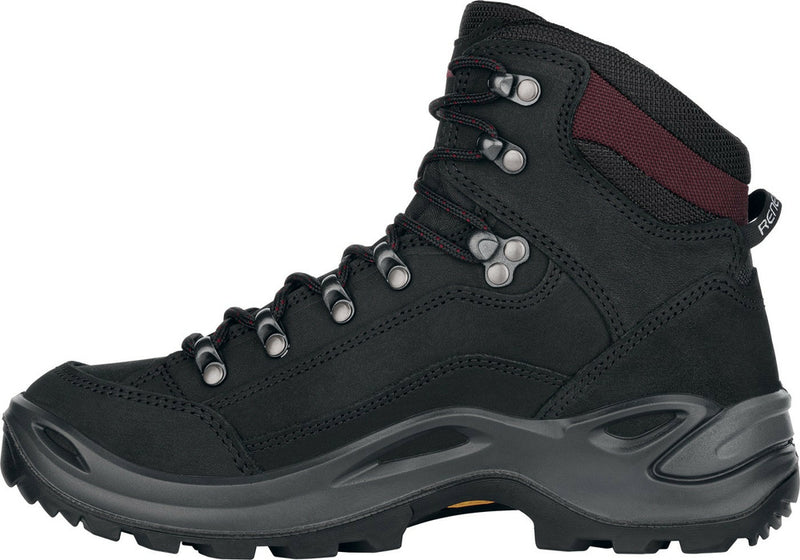 Laden Sie das Bild in Galerie -Viewer, Damenstiefel LOWA Renegade GTX Mid Black / Burgundy
