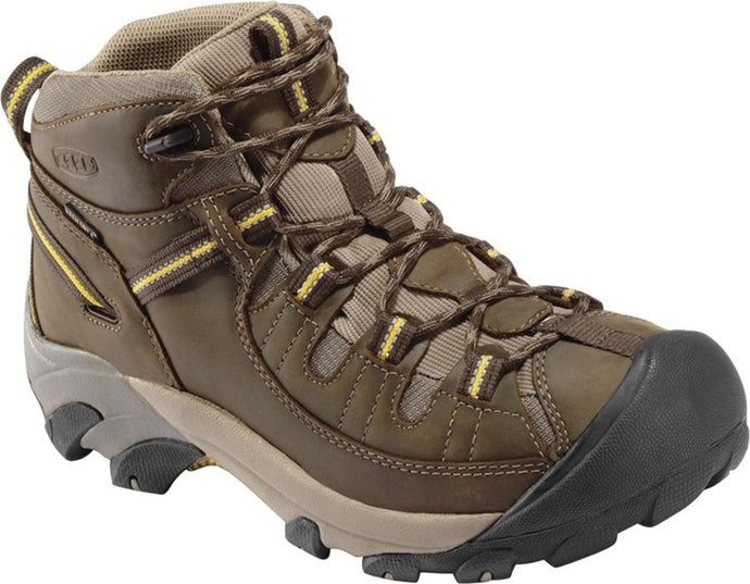 Herrenschuhe Keen Targhee II MID WP M schwarz oliv/gelb