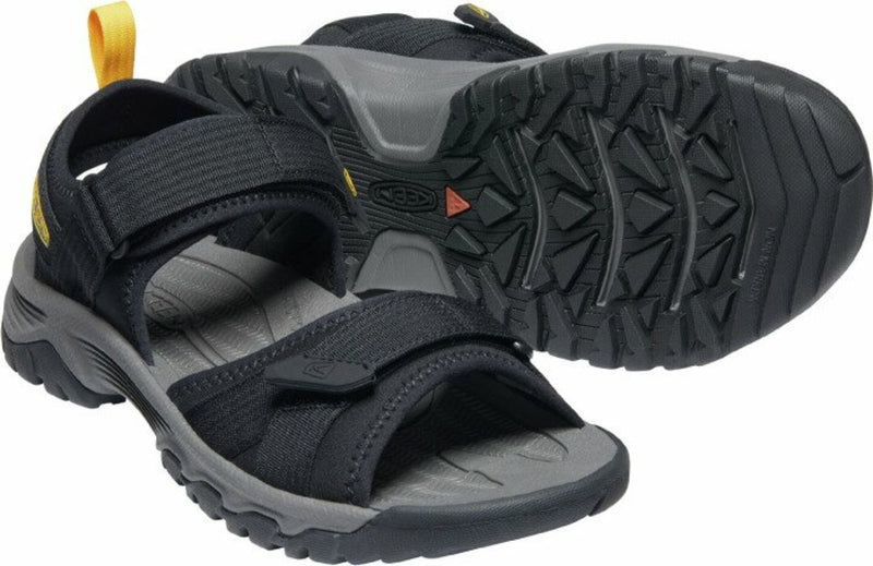 Laden Sie das Bild in Galerie -Viewer, Herrensandalen Keen Targhee III Open Toe H2 Men schwarz/gelb
