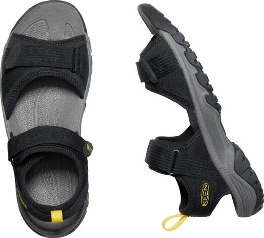 Herrensandalen Keen Targhee III Open Toe H2 Men schwarz/gelb