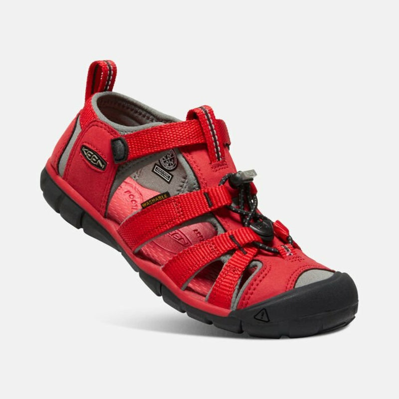 Laden Sie das Bild in Galerie -Viewer, Kindersandalen Keen Seacamp II CNX Kinder Racing Rot/Wasserspeier
