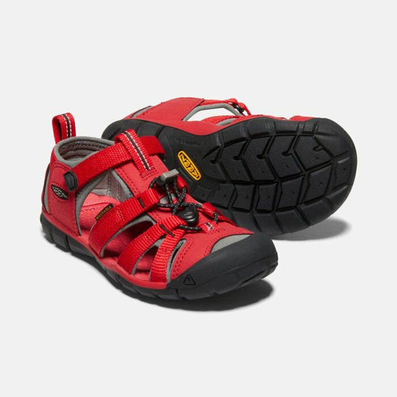 Laden Sie das Bild in Galerie -Viewer, Kindersandalen Keen Seacamp II CNX Kinder Racing Rot/Wasserspeier
