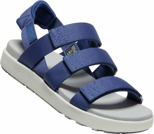 Damensandalen Keen Elle Strappy tiefes Blau/helles Kobalt