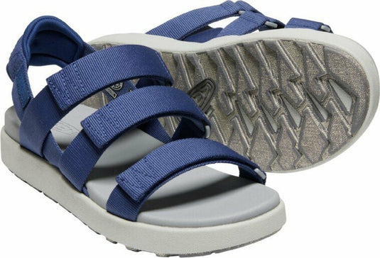 Damensandalen Keen Elle Strappy tiefes Blau/helles Kobalt