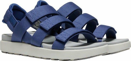 Damensandalen Keen Elle Strappy tiefes Blau/helles Kobalt