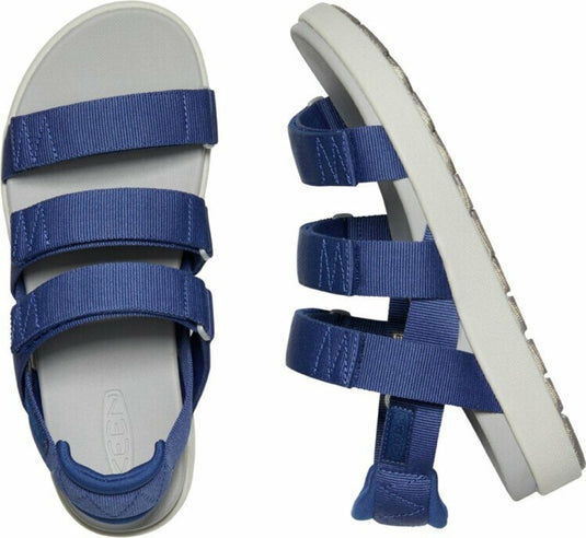 Damensandalen Keen Elle Strappy tiefes Blau/helles Kobalt