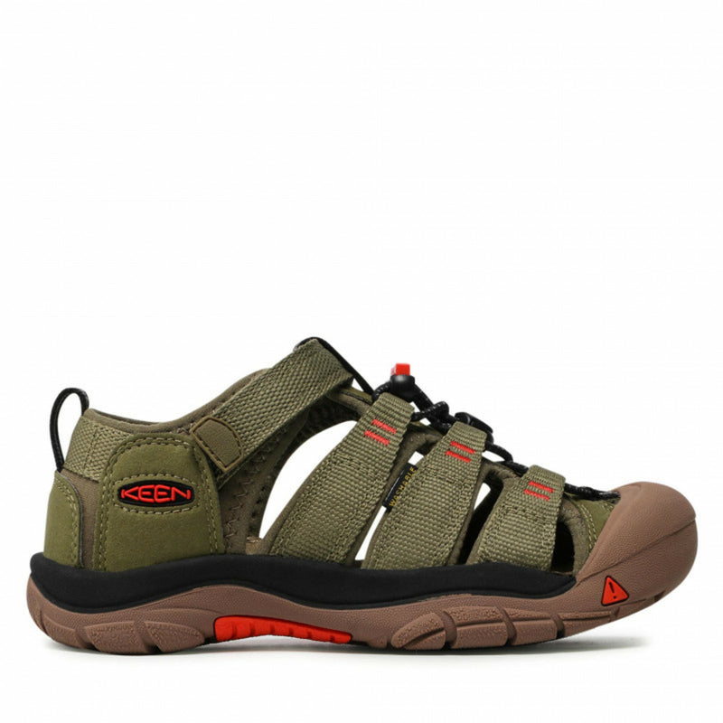 Laden Sie das Bild in Galerie -Viewer, Kindersandalen Keen Newport H2 Youth Olive drab/orange
