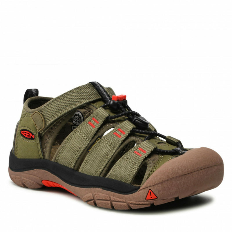 Laden Sie das Bild in Galerie -Viewer, Kindersandalen Keen Newport H2 Youth Olive drab/orange
