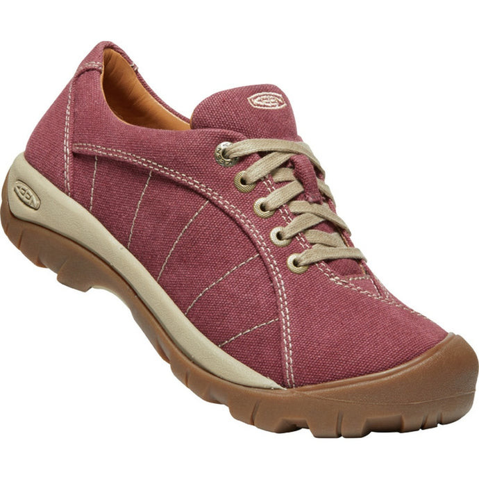 Damenschuhe Keen Presidio Canvas Women rot/plaza taupe