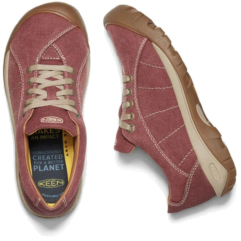 Laden Sie das Bild in Galerie -Viewer, Damenschuhe Keen Presidio Canvas Women rot/plaza taupe
