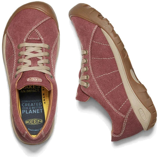 Damenschuhe Keen Presidio Canvas Women rot/plaza taupe