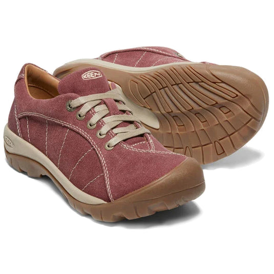 Damenschuhe Keen Presidio Canvas Women rot/plaza taupe