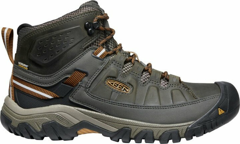 Laden Sie das Bild in Galerie -Viewer, Herren-Trekkingschuhe Keen Targhee III MID WP Men schwarz oliv/goldbraun
