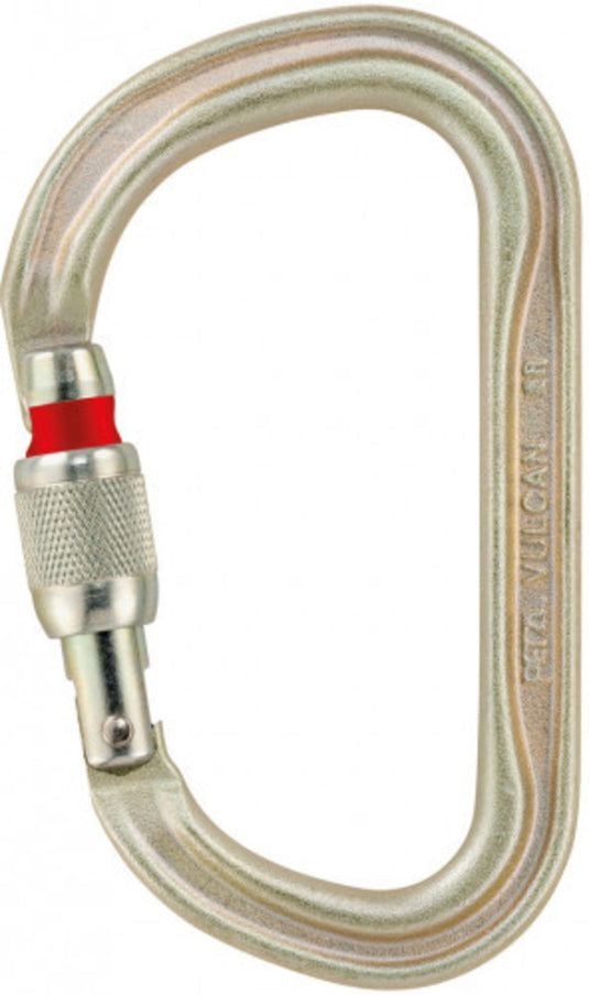 Karabina PETZL Verbinder Vulcan Schraubverschluss gold