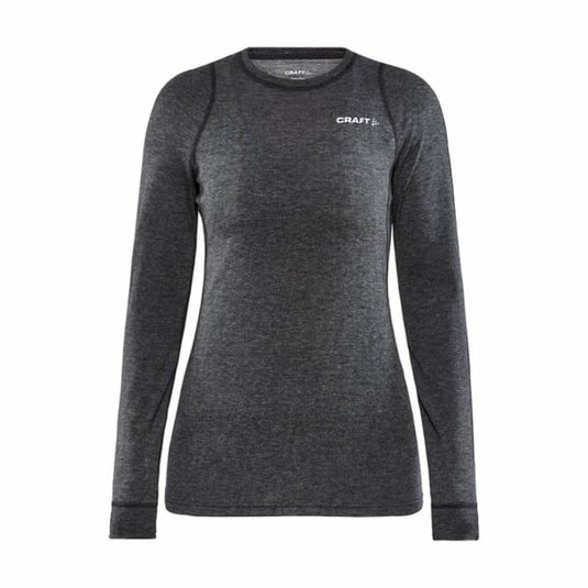 Damen T-Shirt Craft Core W Wool Merino LS schwarz