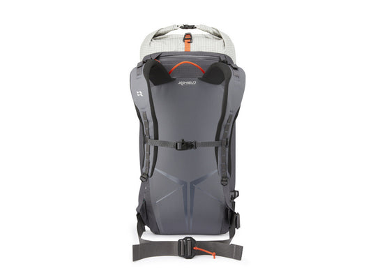 Ultraleichter und extrem robuster Bergsteigerrucksack pro Fels-, Mixed- und Eisklettern. Spectra®-Kosmische Fasern und Metallschnallen verhindern Fehler.