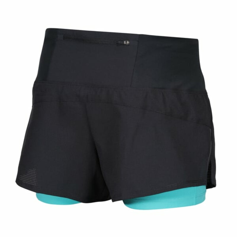 Laden Sie das Bild in Galerie -Viewer, Damenshorts Inov-8 Trailfly Ultra 3&quot; 2in1 Short W schwarz/teal
