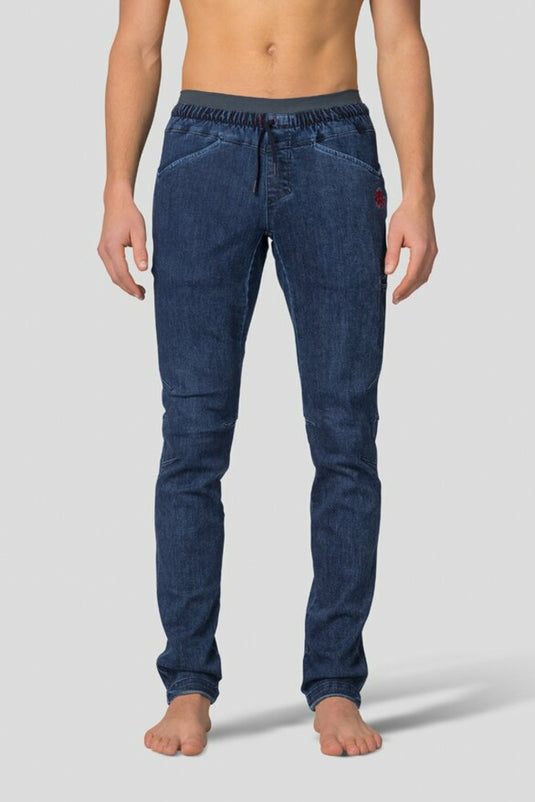 Herren-Kletterjeans Rafiki Torre aus dunkelblauem Denim