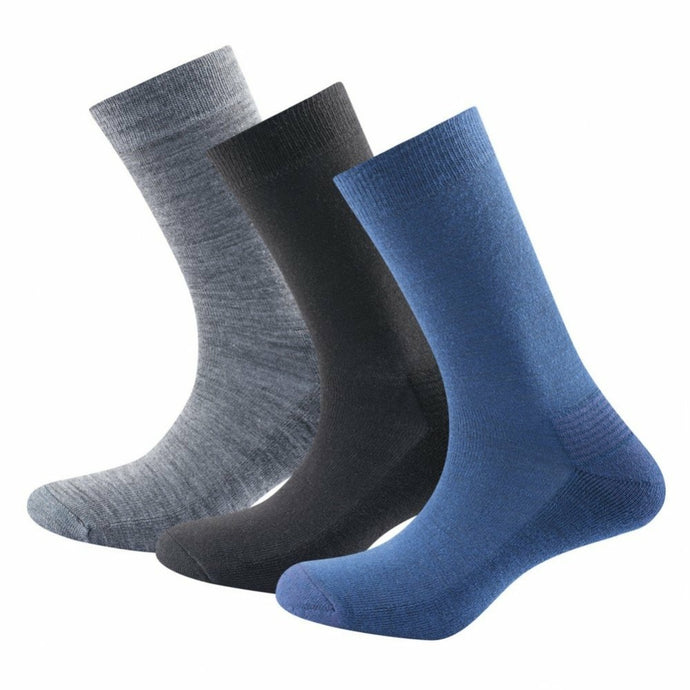 Mitteldicke Wollsocken für Herren Devold Daily Mittelblau